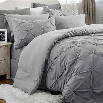 Bedsure Queen Gri Nevresim Takımı